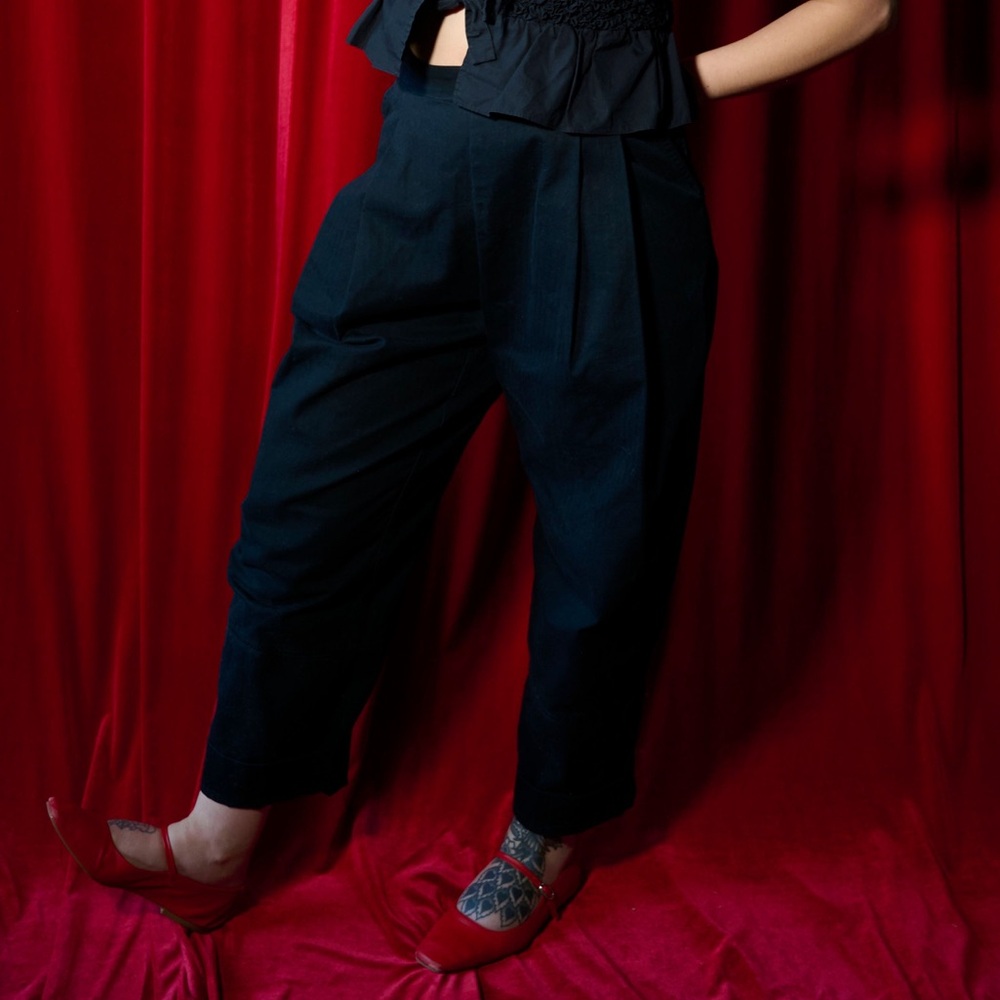 SOLD ON DEPOP - Rachel Comey Barrel Leg Pleated Pants